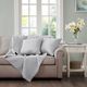 Olliix by Madison Park Quebec 2 Grey 20"x20" Quilted Square Pillow Pair-2