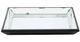 A & B Home Waverly Black Mirrored Square Tray-1