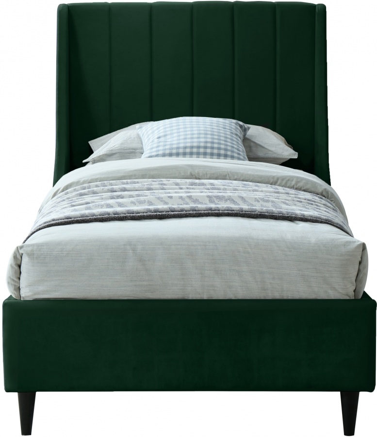 Meridian Furniture Eva Velvet Twin Bed Meridian Furniture Eva Velvet Twin Bed
