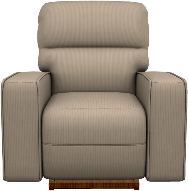 La-Z-Boy® Maddox Driftwood Power Rocking Recliner with Headrest and Lumbar-1