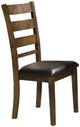 Mazin Furniture Sansa Black/Brown Side Dining Chair-0