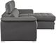 Homelegance® Ferriday Gray Right-Arm Facing Pull-out Bed Sectional and Chaise with Hidden Storage-3
