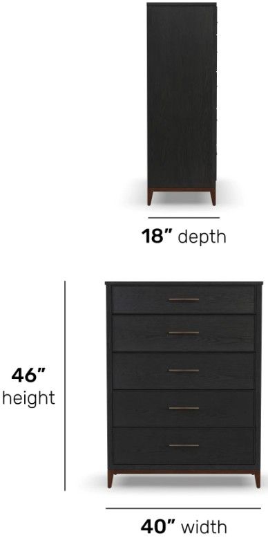Flexsteel® Waterfall Ebony Drawer Chest-2