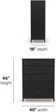 Flexsteel® Waterfall Ebony Drawer Chest-2