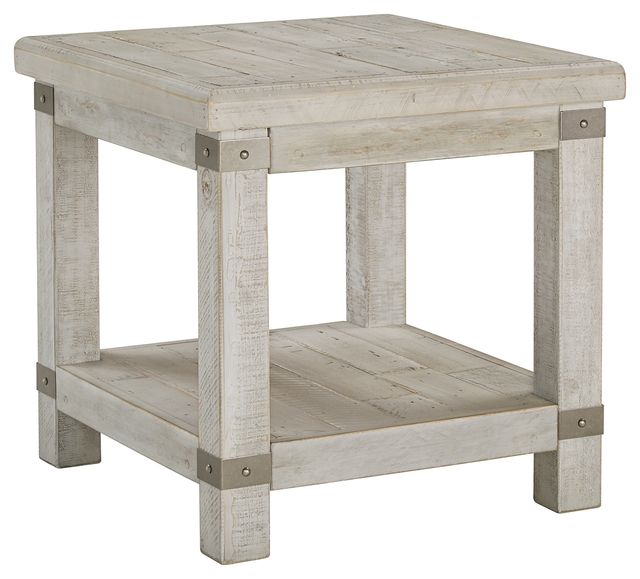 Signature Design by Ashley® Carynhurst 3-Piece White Wash Gray Living Room Table Set-2