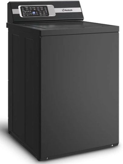 Huebsch® 3.2 Cu. Ft. Matte Black Agitator Top Load Washer with Delayed Lid-Lock -2