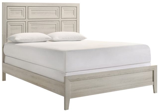 Crown Mark Lorraine White King Panel Bed-0