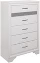 Homelegance® Luster Silver/White Glitter Chest-0