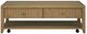 Flexsteel® Reed Glass Top Rectangular Coffee Table with Driftwood Oak Base-2