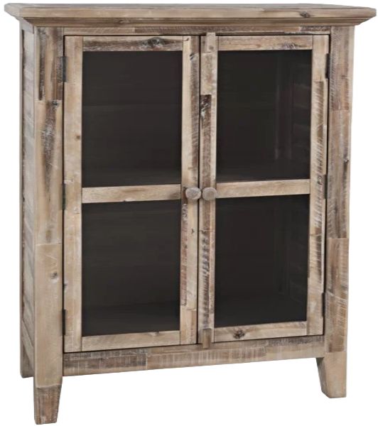 Jofran Inc. Rustic Shores Gray Wash 2-Door Accent Cabinet-0