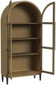 Elements International Orion Weathered Oak Bookcase-3