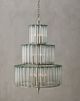 Currey & Company Bevilacqua Silver Leaf Medium Chandelier-1