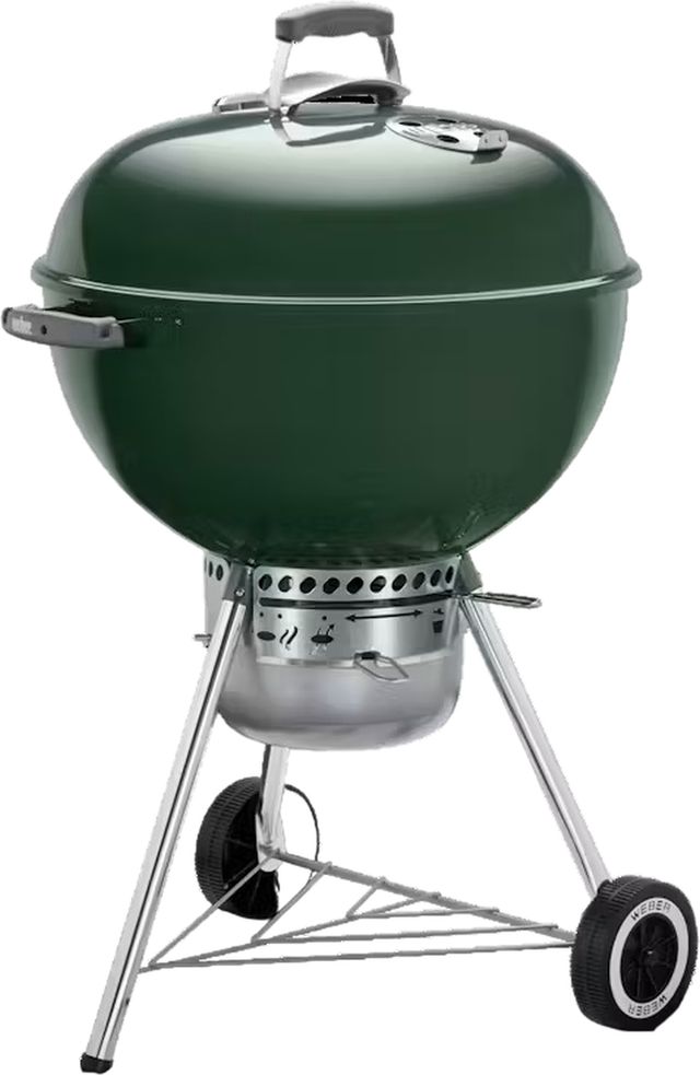 Weber® Original Kettle™ Series 23" Green Freestanding Charcoal Grill-0