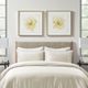 Olliix by Madison Park Signature Ivory Ladies Rose 2 Piece Ivory Glass Framed Graphic Single Floating Mat Set-5