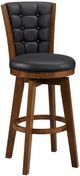 Homelegance® Medford Black/Chestnut Swivel Pub Height Chair-0