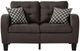 Homelegance® Sinclair Chocolate Loveseat-2