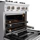ZLINE 30" 4.2 cu. ft. Dual Fuel Range with 4 Burner DuoPro™ Cooktop and Electric Convection Oven in Stainless Steel -3