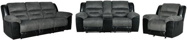 Signature Design by Ashley® Earhart 3-Piece Slate Living Room Set with Reclining Sofa-0