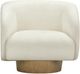 TOV Furniture Presley Cream Swivel Accent Chair-3