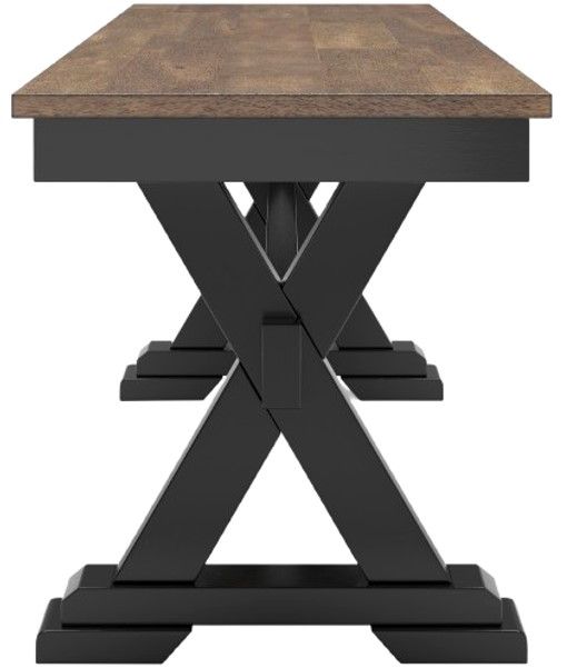 Signature Design by Ashley® Wildenauer Black/Brown Dining Bench-2