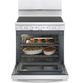GE® 30" White Freestanding Electric Range-3