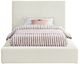 Meridian Furniture Dorian Cream Twin Upholstered Panel Bed-1