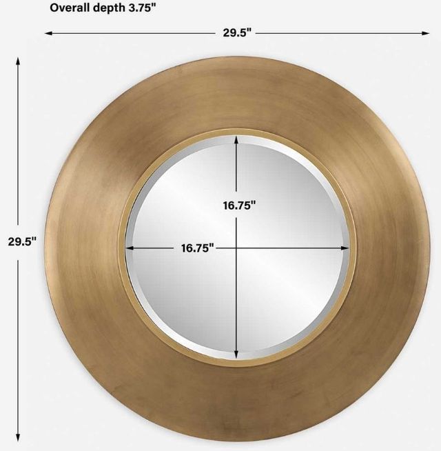 Uttermost® Contessa Gold Round Mirror-3