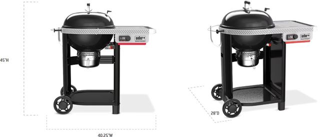 Weber® Performer™ 41" Black Smart Freestanding Charcoal Grill-1