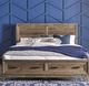 Liberty Furniture Ridgecrest Cobblestone Queen Storage Panel Bed-1