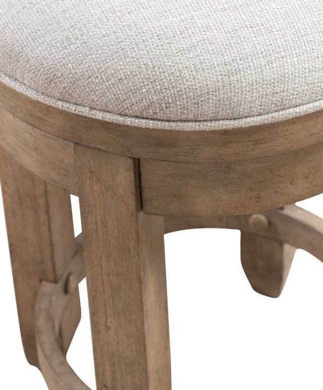 Liberty Furniture Millstone Nutmeg/Porcelain Upholstered Console Swivel Stool-4