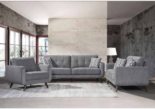 Mazin Furniture Morrison Grey Upholstered Accent Chair-1