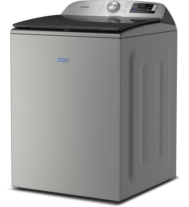 Maytag® Pet Pro 5.2 Cu. Ft. Classic Silver Agitator Top Load Washer-4