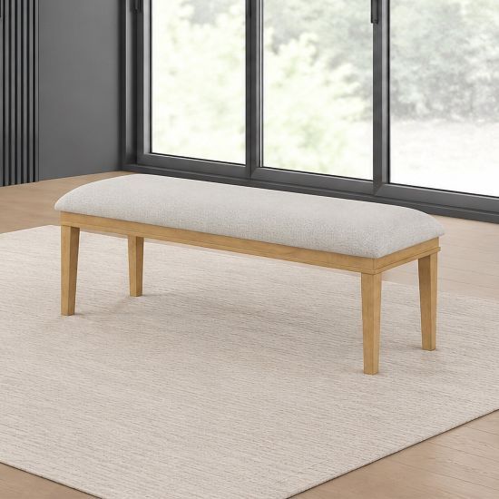 New Classic® Home Furnishings Essence Natural/White Dining Bench-3