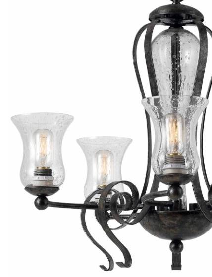 Cal® Lighting & Accessories Metal 5-Light Eternity Chandelier-1