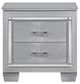 Mazin Furniture Allura Silver Nightstand-0