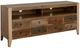 International Furniture Direct Antique Brown Wall Unit-4