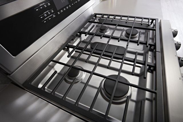 KitchenAid® 30" Stainless Steel Freestanding Gas Double Oven Range-5