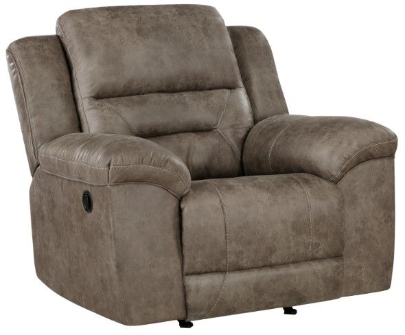Homelegance® Hazen Brown Rocker Reclining Chair-0