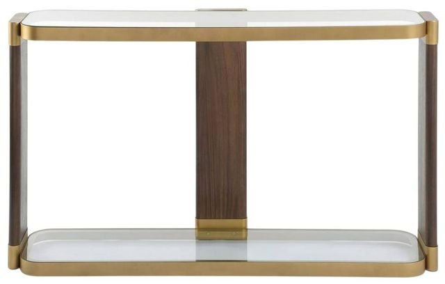 Uttermost® Ryles Gold/Walnut Console Table-3