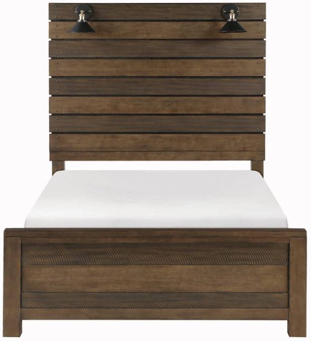 Homelegance® Conway Antique Brown Queen Panel Bed-2