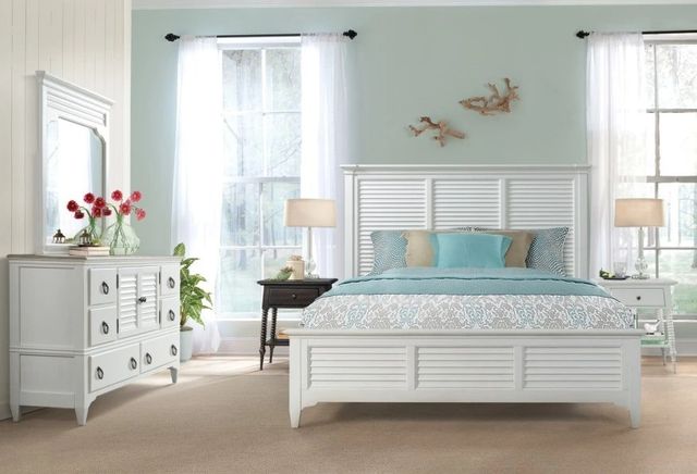 Riverside Furniture Myra California King Louver Bed-1