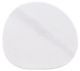 Furniture of America® Northwich White Side Table with Matte Gold Base-3