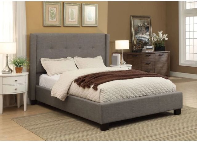 Modus Furniture Geneva Madeleine Dolphin Full Wingback Upholstered Platform Storage Bed-1