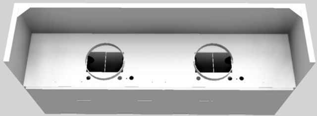 Vent-A-Hood® 54" White Wall Mounted Range Hood-2