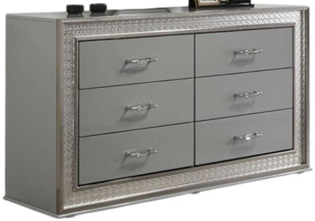Furniture of America® Cassiopeia Metallic Gray Dresser-0