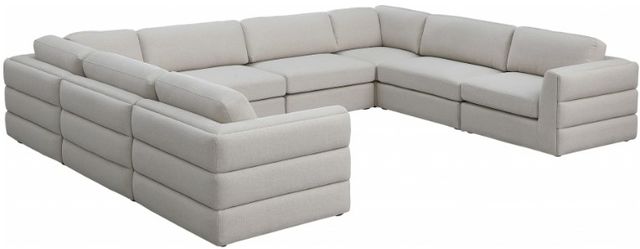 Meridian Furniture Beckham 8-Piece Beige Modular Sectional Sofa Set-0