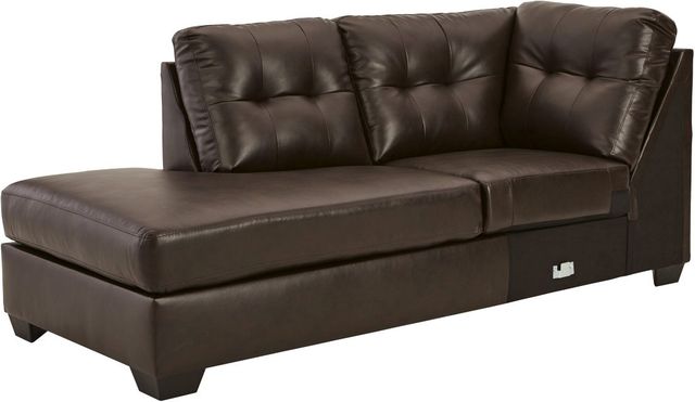 Signature Design by Ashley® Donlen 2-Piece Chocolate Left-Arm Facing Sofa Sectional and Chaise-1