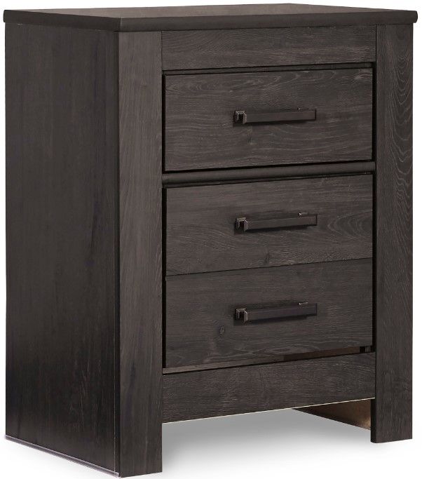 Signature Design by Ashley® Brinxton 3 Piece Charcoal Queen Panel Bed Set-2