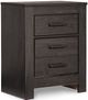 Signature Design by Ashley® Brinxton 3 Piece Charcoal Queen Panel Bed Set-2