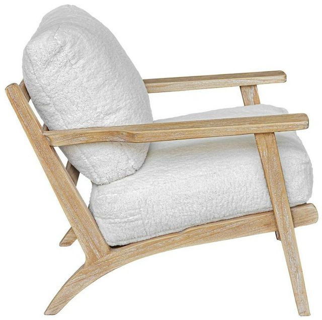 Uttermost® Laid Back Natural/White Accent Chair-4